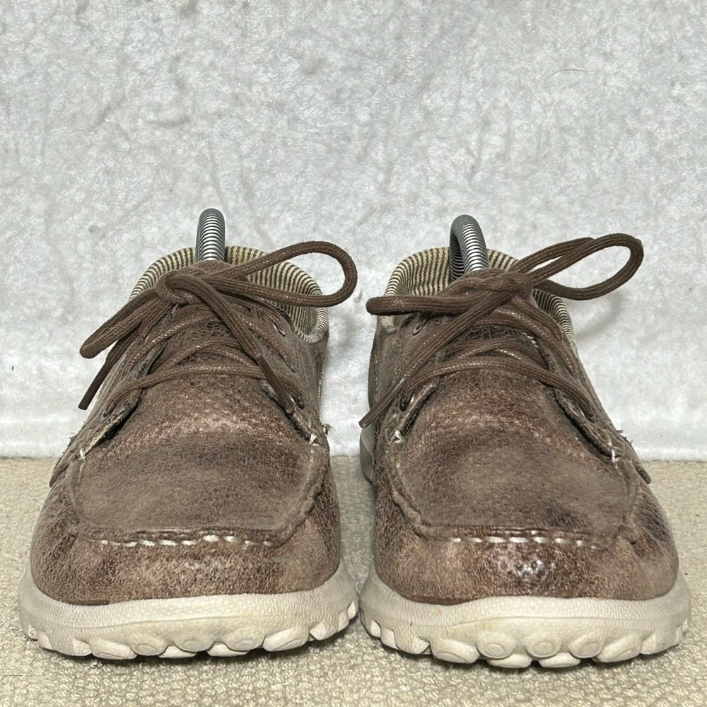 Skechers Womens Brown Gomat GoTech Lace Casual Loafers Shoes SZ US 9 - Picture 3 of 11